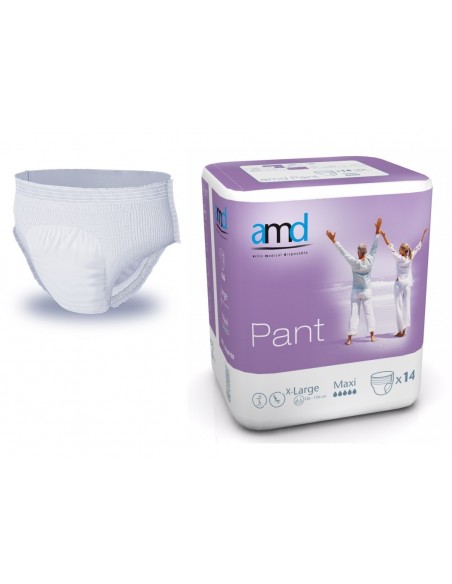 Pants XL maxi x14 AMD Pull-Ups Incontinence et fuites urinaires hommes et femmes
