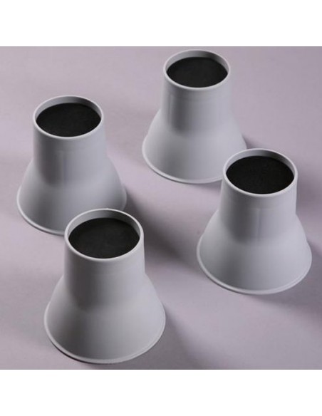 Pied sur élévateur/rehausseur de meuble Gordon ellis  lot de 4  surélèvent de 9cm confort médical santé