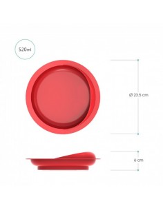 Assiette à rebord sur...