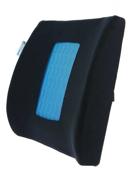Coussin lombaire avec gel 36,5cm x 33cm x 8cm "kinétravel"