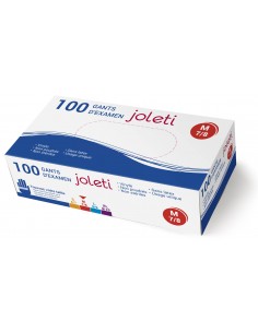 Gants en vinyle T7/8 M non poudré boite de 100 "Joleti"