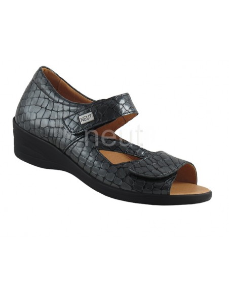 Chaussures orthopédiques femme Neut “Lorie Croco Gris”