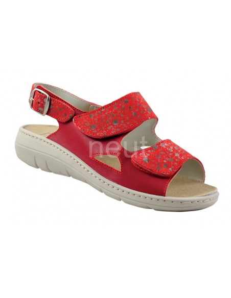 Chaussures orthopédiques femme Neut "Boréale rouge"